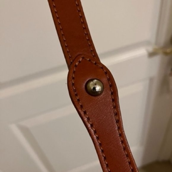 LINEA PELLE Genuine Leather Belt, Tan, 32"-36" - Picture 5 of 8